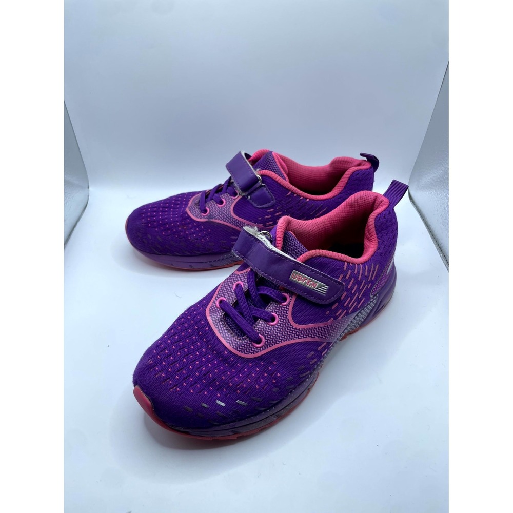 UBFEN Kids Sneakers Purple Pink Mesh Low Top Running Shoes EU 38 US 5.5